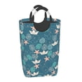 thumbnail image 1 of YFYANG 50L Foldable Laundry Hamper, Waterproof Oxford Fabric Cartoon Green Ocean Graffiti Laundry Bag Laundry Baskets, 1 of 6