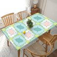 thumbnail image 1 of YFYANG 5FT Rectangular Table Cloth, Waterproof Polyester Bohemian Abstract Watercolor Texture Table Cover, Indoor Outdoor Decorative Tablecloths with Elastic Edge, 1 of 8