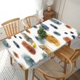 thumbnail image 1 of YFYANG 5FT Rectangular Table Cloth, Waterproof Polyester Vintage Abstract Watercolor Table Cover, Indoor Outdoor Decorative Tablecloths with Elastic Edge, 1 of 8