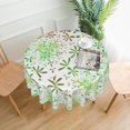 thumbnail image 1 of YFYANG 60 inch Round Table Cloth, Reusable Polyester Green Retro Floral Pattern Table Cover for Indoor Outdoor Kitchen Restaurant Table Decoration Tablecloths, 1 of 8