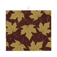 thumbnail image 1 of YFYANG Absorbent Dish Drying Mat for Kitchen, Reusable Brown Vintage Maple Leaf Texture Microfiber Dish Mat, 16 x 18 inch, 1 of 9