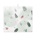 thumbnail image 1 of YFYANG Absorbent Dish Drying Mat for Kitchen, Reusable Green Watercolor Leaves Pattern Microfiber Dish Mat, 16 x 18 inch, 1 of 9