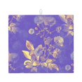 thumbnail image 1 of YFYANG Absorbent Dish Drying Mat for Kitchen, Reusable Purple Vintage Floral Pattern Microfiber Dish Mat, 16 x 18 inch, 1 of 9