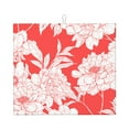 thumbnail image 1 of YFYANG Absorbent Dish Drying Mat for Kitchen, Reusable Red Abstract Floral Graffiti Microfiber Dish Mat, 16 x 18 inch, 1 of 9