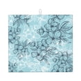 thumbnail image 1 of YFYANG Absorbent Dish Drying Mat for Kitchen, Reusable Retro Floral Texture Pattern Microfiber Dish Mat, 16 x 18 inch, 1 of 9
