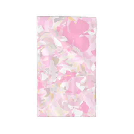 YFYANG Absorbent Towel, Soft Skin-Friendly Pink Abstract Camouflage Washcloth Bath Towel, Suitable for All Skin, 27.5 x 16-inch