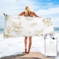 thumbnail image 1 of YFYANG Adult Microfiber Quick Dry Bath Towels, Pine Branches Snowflake Pattern Beach Towel, Home Camping Travel Essentials, 31.5" x 63", 1 of 9