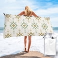 thumbnail image 1 of YFYANG Adult Microfiber Quick Dry Bath Towels, Vintage Paisley Pattern Beach Towel, Home Camping Travel Essentials, 31.5" x 63", 1 of 9