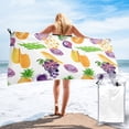 thumbnail image 1 of YFYANG Adult Microfiber Quick Dry Bath Towels, Watercolor Fruit Abstract Doodle Beach Towel, Home Camping Travel Essentials, 27.5" x 55", 1 of 9