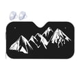 thumbnail image 1 of YFYANG Front Windshield Sun Shade, Black Mountains Rocks Pattern Foldable Car Visor for Cars, Trucks, SUVs, Small, 1 of 9