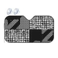 thumbnail image 1 of YFYANG Front Windshield Sun Shade, Floral Checkered Texture Foldable Car Visor for Cars, Trucks, SUVs, Medium, 1 of 9