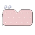 thumbnail image 1 of YFYANG Front Windshield Sun Shade, Pink Heart Pattern Foldable Car Visor for Cars, Trucks, SUVs, Small, 1 of 9