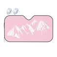 thumbnail image 1 of YFYANG Front Windshield Sun Shade, Pink Mountains Rocks Pattern Foldable Car Visor for Cars, Trucks, SUVs, Small, 1 of 9