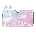 thumbnail image 1 of YFYANG Front Windshield Sun Shade, Pink Vintage Bird Texture Foldable Car Visor for Cars, Trucks, SUVs, Small, 1 of 9