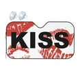 thumbnail image 1 of YFYANG Front Windshield Sun Shade, Romantic Red Lip Kiss Foldable Car Visor for Cars, Trucks, SUVs, Small, 1 of 9