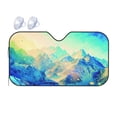 thumbnail image 1 of YFYANG Front Windshield Sun Shade, Snowy Mountain Pattern Foldable Car Visor for Cars, Trucks, SUVs, Medium, 1 of 9