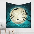 thumbnail image 1 of YFYANG Halloween Forest Bat Pattern Tapestry, Bedroom Dormitory Living Room Decoration Tapestrys Wall Hanging , 59 x 59 in, 1 of 9