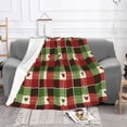 thumbnail image 1 of YFYANG Lightweight Warm Flannel Blanket, Christmas Love Plaid Throw Blanket for Bed, Sofa, Travel, Camping, 40"x30", 1 of 7