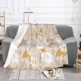 thumbnail image 1 of YFYANG Lightweight Warm Flannel Blanket, Vintage Floral Graffiti Throw Blanket for Bed, Sofa, Travel, Camping, 40"x30", 1 of 7