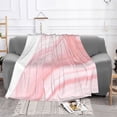thumbnail image 1 of YFYANG Lightweight Warm Thickened Flannel Blanket, Pink Abstract Texture Throw Blanket for Bed, Sofa, Travel, Camping, 40"x30", 1 of 7