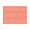 thumbnail image 1 of YFYANG Microfiber Dish Drying Mat for Kitchen, Reusable Orange Line Art Large Dish Mat, 18" x 24", 1 of 9