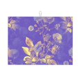 thumbnail image 1 of YFYANG Microfiber Dish Drying Mat for Kitchen, Reusable Purple Vintage Floral Pattern Large Dish Mat, 18" x 24", 1 of 9