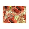 thumbnail image 1 of YFYANG Microfiber Dish Drying Mat for Kitchen, Reusable Watercolor Red Flower Pattern Large Dish Mat, 18" x 24", 1 of 9