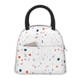 thumbnail image 1 of YFYANG Portable Waterproof Insulated Lunch Bag, Geometric Polka Dot Pattern Reusable Cooler Bag / Picnic Bag for Adults Teens, 1 of 9