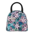thumbnail image 1 of YFYANG Portable Waterproof Insulated Lunch Bag, Vintage Abstract Floral Graffiti Reusable Cooler Bag / Picnic Bag for Adults Teens, 1 of 9