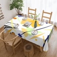 thumbnail image 1 of YFYANG Rectangular Polyester Table Cloth Geometric Line Pattern Table Cover for Indoor Outdoor Kitchen Restaurant Table Decoration Tablecloths，54" X 72", 1 of 9