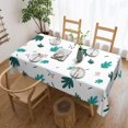 thumbnail image 1 of YFYANG Rectangular Polyester Table Cloth Green Leaves Berries Pattern Table Cover for Indoor Outdoor Kitchen Restaurant Table Decoration Tablecloths，54" X 72", 1 of 9