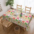 thumbnail image 1 of YFYANG Rectangular Polyester Table Cloth Hand-Painted Flowers Pattern Table Cover for Indoor Outdoor Kitchen Restaurant Table Decoration Tablecloths，54" X 72", 1 of 9