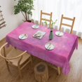 thumbnail image 1 of YFYANG Rectangular Polyester Table Cloth Pink Texture Pattern Table Cover for Indoor Outdoor Kitchen Restaurant Table Decoration Tablecloths，54" X 72", 1 of 9