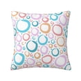 thumbnail image 1 of YFYANG Square Decorative Throw Pillow Case (Without Pillow Insert), Abstract Bubble Pattern Bedroom Sofa Car Cushion Cover, 26"x26", 1 of 9