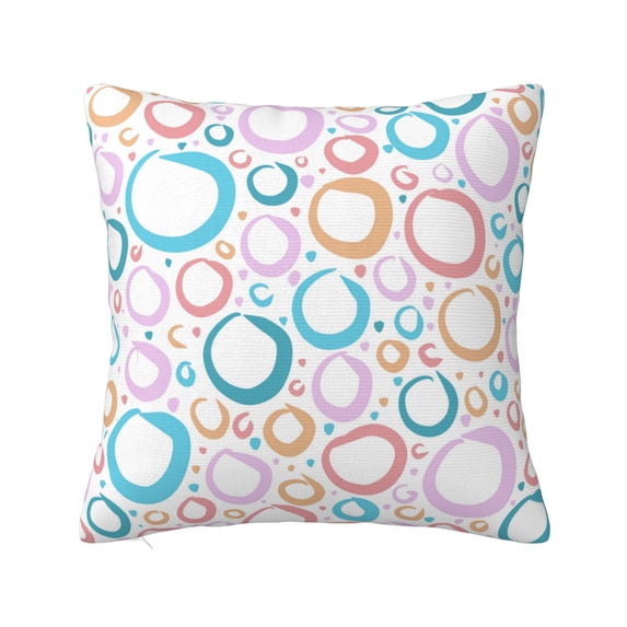 YFYANG Square Decorative Throw Pillow Case (Without Pillow Insert), Abstract Bubble Pattern Bedroom Sofa Car Cushion Cover, 26"x26"
