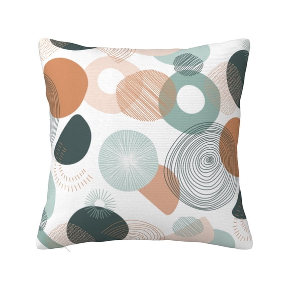 YFYANG Square Decorative Throw Pillow Case (Without Pillow Insert), Abstract Line Geometric Pattern Bedroom Sofa Car Cushion Cover, 22"x22"