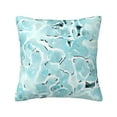 thumbnail image 1 of YFYANG Square Decorative Throw Pillow Case (Without Pillow Insert), Blue Watercolor Waves Texture Bedroom Sofa Car Cushion Cover, 24"x24", 1 of 9