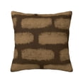 thumbnail image 1 of YFYANG Square Decorative Throw Pillow Case (Without Pillow Insert), Brown Abstract Pattern Bedroom Sofa Car Cushion Cover, 16"x16", 1 of 9
