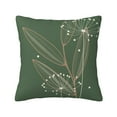 thumbnail image 1 of YFYANG Square Decorative Throw Pillow Case (Without Pillow Insert), Green Plant Pattern Bedroom Sofa Car Cushion Cover, 26"x26", 1 of 9