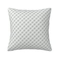 thumbnail image 1 of YFYANG Square Decorative Throw Pillow Case (Without Pillow Insert), Grey Check Stripe Bedroom Sofa Car Cushion Cover, 12"x12", 1 of 9