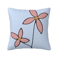 thumbnail image 1 of YFYANG Square Decorative Throw Pillow Case (Without Pillow Insert), Line Floral Art Bedroom Sofa Car Cushion Cover, 24"x24", 1 of 9