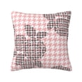 thumbnail image 1 of YFYANG Square Decorative Throw Pillow Case (Without Pillow Insert), Pink Baroque Pattern Bedroom Sofa Car Cushion Cover, 26"x26", 1 of 9