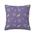 thumbnail image 1 of YFYANG Square Decorative Throw Pillow Case (Without Pillow Insert), Purple Dandelion Pattern Bedroom Sofa Car Cushion Cover, 18"x18", 1 of 9