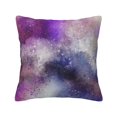 thumbnail image 1 of YFYANG Square Decorative Throw Pillow Case (Without Pillow Insert), Purple Watercolor Texture Bedroom Sofa Car Cushion Cover, 26"x26", 1 of 9