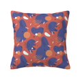 thumbnail image 1 of YFYANG Square Decorative Throw Pillow Case (Without Pillow Insert), Red Abstract Geometric Pattern Bedroom Sofa Car Cushion Cover, 16"x16", 1 of 9