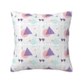 thumbnail image 1 of YFYANG Square Decorative Throw Pillow Case (Without Pillow Insert), Retro Abstract Geometric Pattern Bedroom Sofa Car Cushion Cover, 26"x26", 1 of 9
