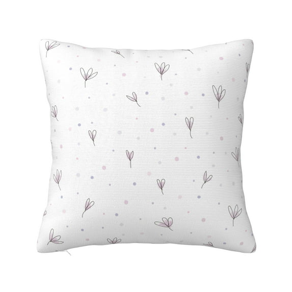 YFYANG Square Decorative Throw Pillow Case (Without Pillow Insert), Simple Flower Pattern Bedroom Sofa Car Cushion Cover, 16"x16"