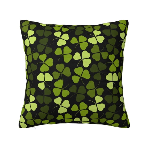 YFYANG Square Decorative Throw Pillow Case (Without Pillow Insert), Trefoil Pattern Bedroom Sofa Car Cushion Cover, 26"x26"