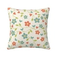 thumbnail image 1 of YFYANG Square Decorative Throw Pillow Case (Without Pillow Insert), Vintage Floral Textures Bedroom Sofa Car Cushion Cover, 18"x18", 1 of 9