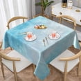 thumbnail image 1 of YFYANG Square Polyester Table Cloth, 54" x 54" Reusable Table Cover Kitchen Dining Room Blue Dream Texture Decorative Tablecloths for Tables of 2-4 People, 1 of 8